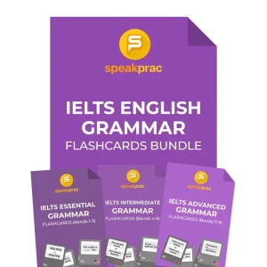 IELTS English Grammar Flashcards Bundle